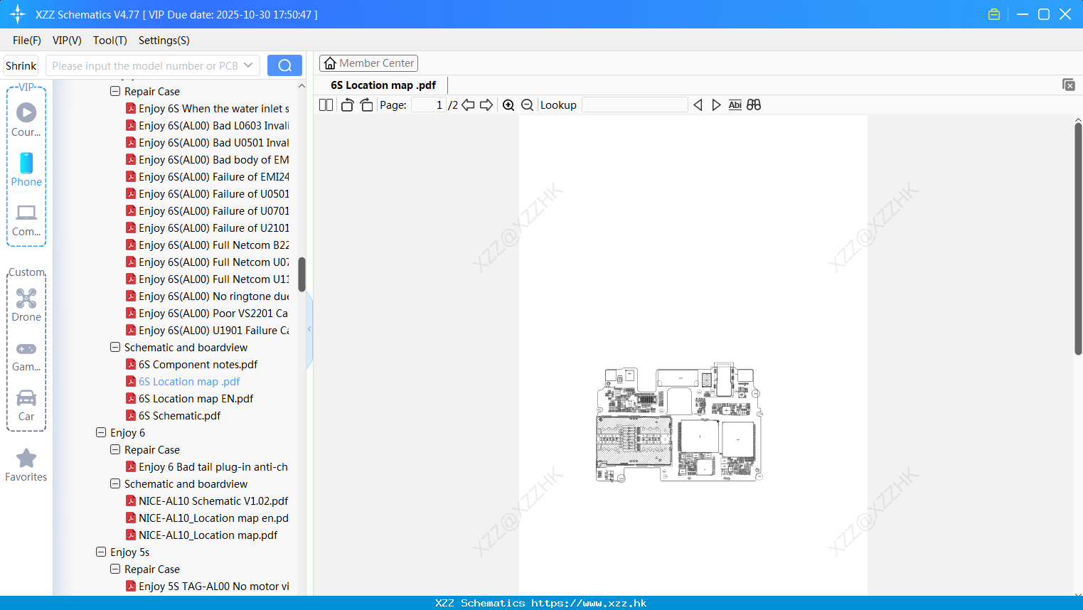 Huawei 6S Location Map